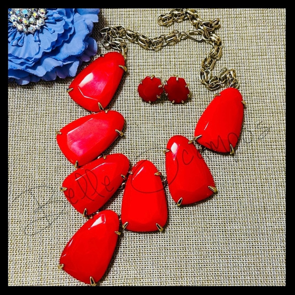 Kendra Scott RED OPAQUE Harlow